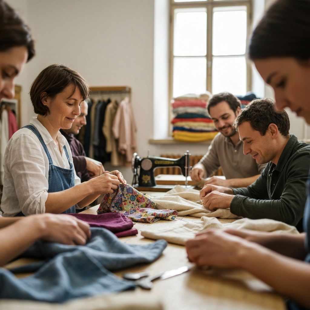 Our team collaborating in the workshop